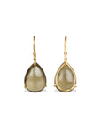 Smokey Quartz 18K Gold Earrings