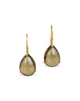 Smokey Quartz 18K Gold Earrings