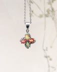 Axton Multi Stone and Diamond Pendant