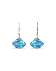 Blue Topaz 18K Gold Earrings