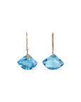 Blue Topaz 18K Gold Earrings