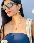 Golden Hour 18k Gold Plated Silver 925 Earrings