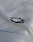 Black Diamond 18K White Gold Ring