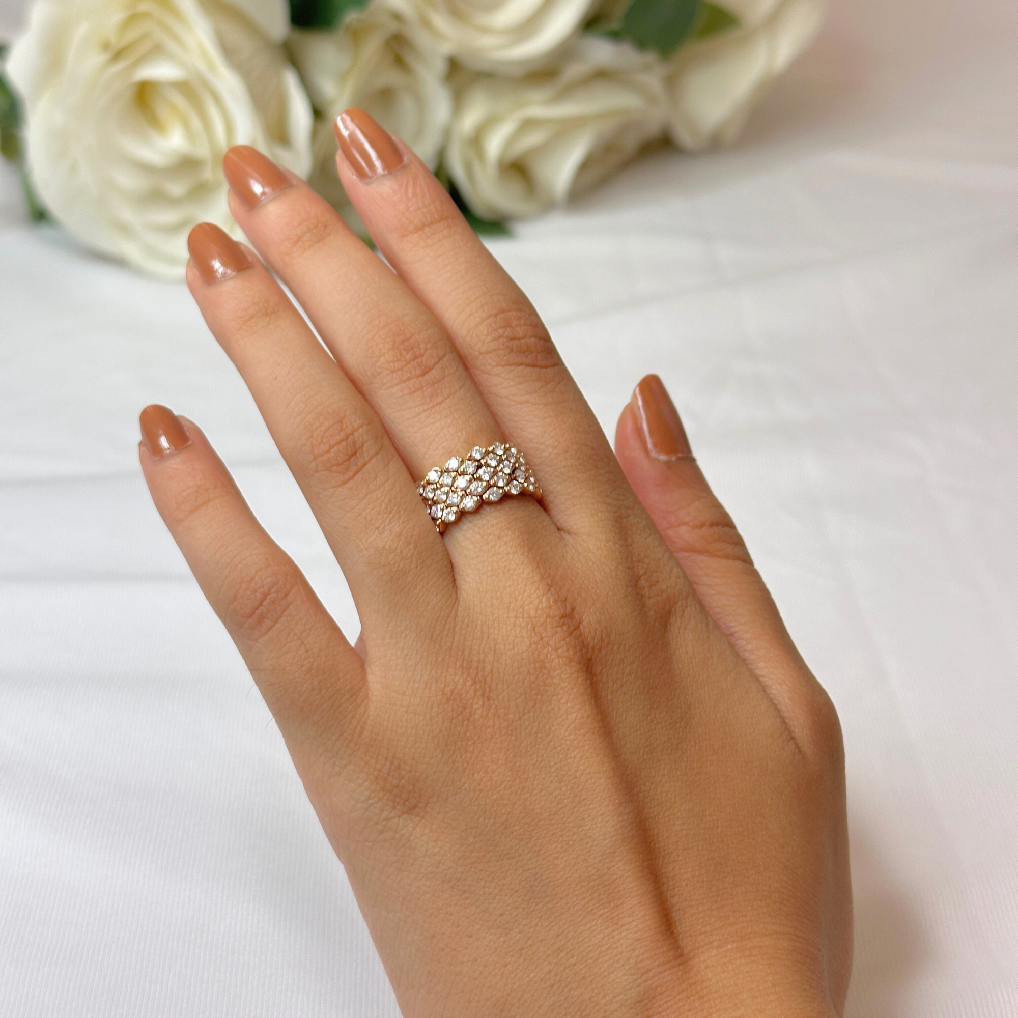 Flexible Micro Pave Diamond Band