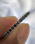 Black Diamond 18K White Gold Ring