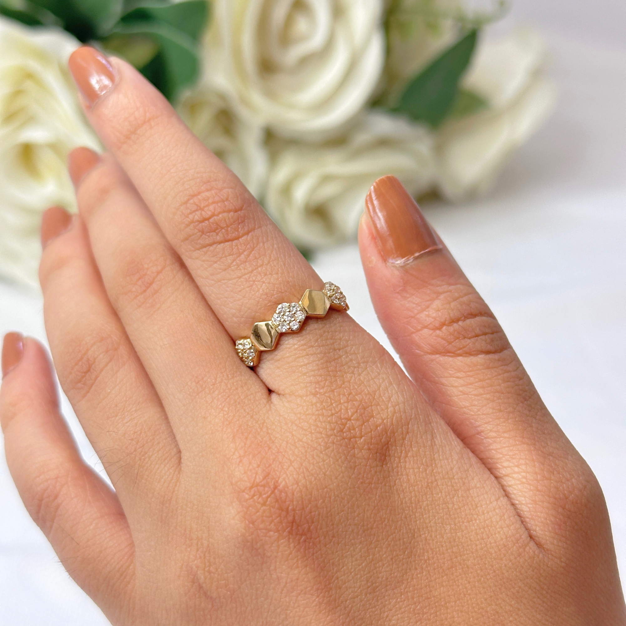 Stepping Diamond Ring
