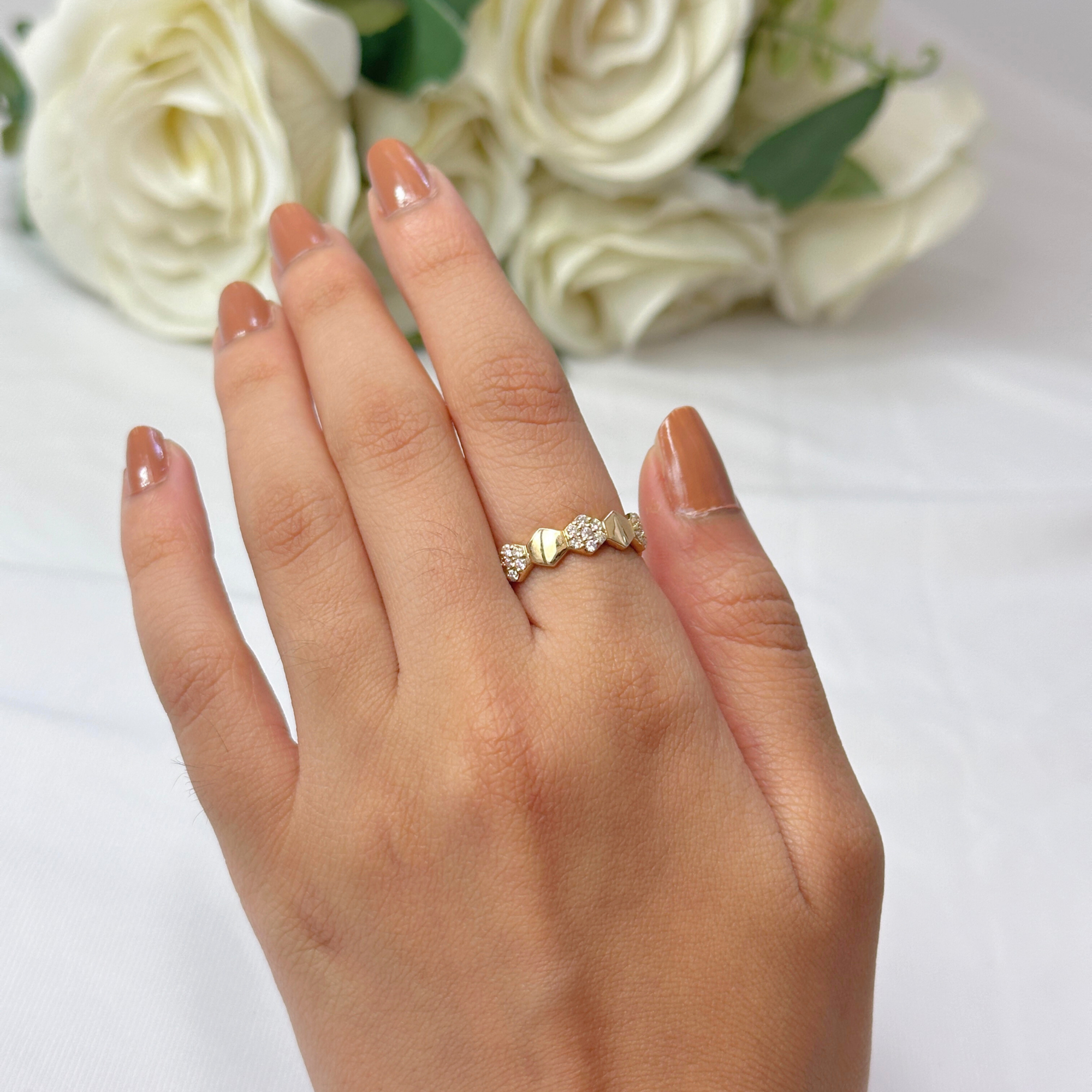 Stepping Diamond Ring
