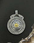 360 Rotating Silver 925 Men's Pendant
