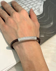 Zale Men's Zircon Silver 925 Bracelet