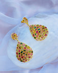 Alma Tourmaline 18K Gold Plated Silver 925 Earrings