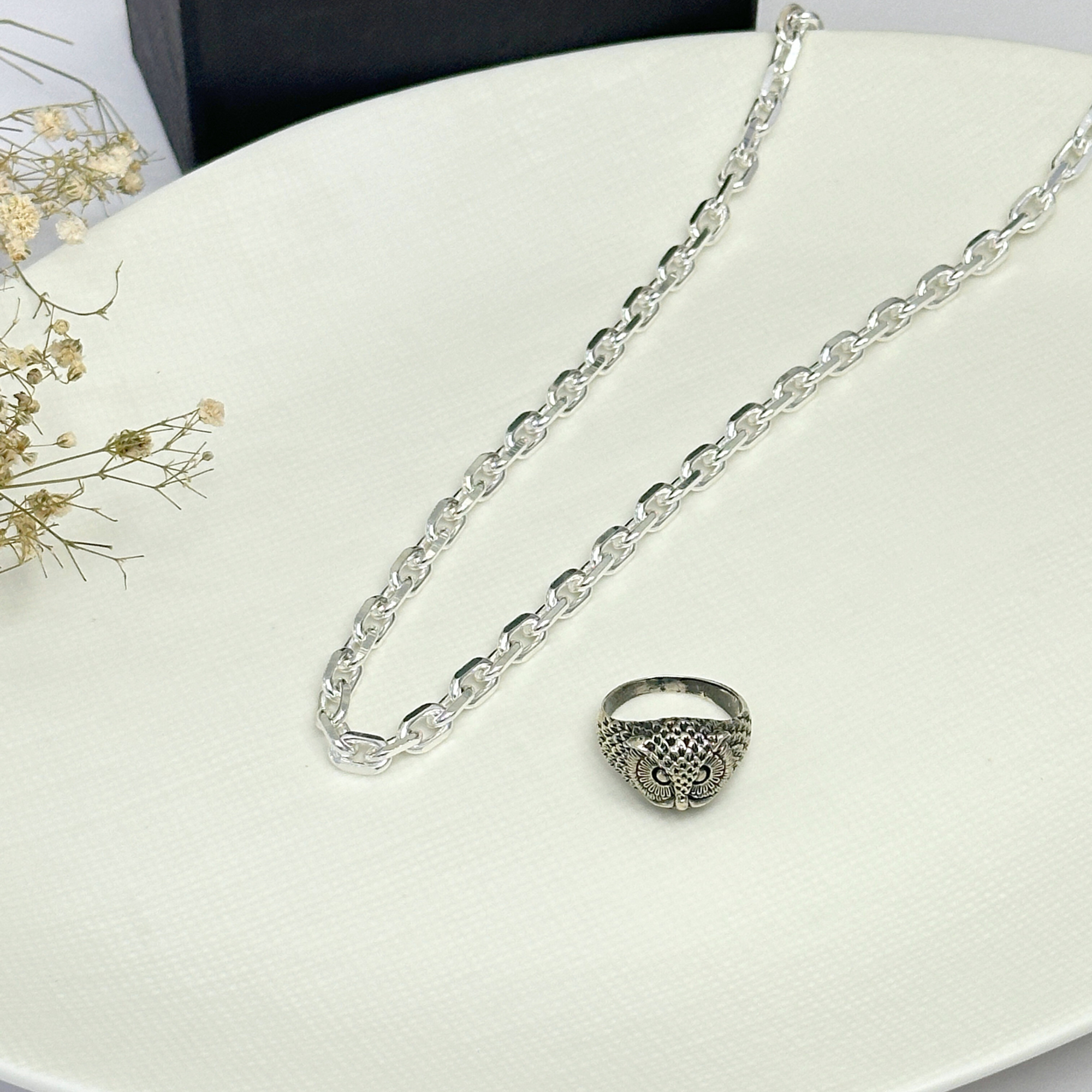 Zachary Silver 925 Link Chain Necklace