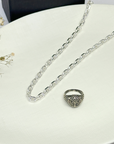 Zachary Silver 925 Link Chain Necklace