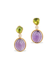 Eri Amethyst and Peridot Earrings