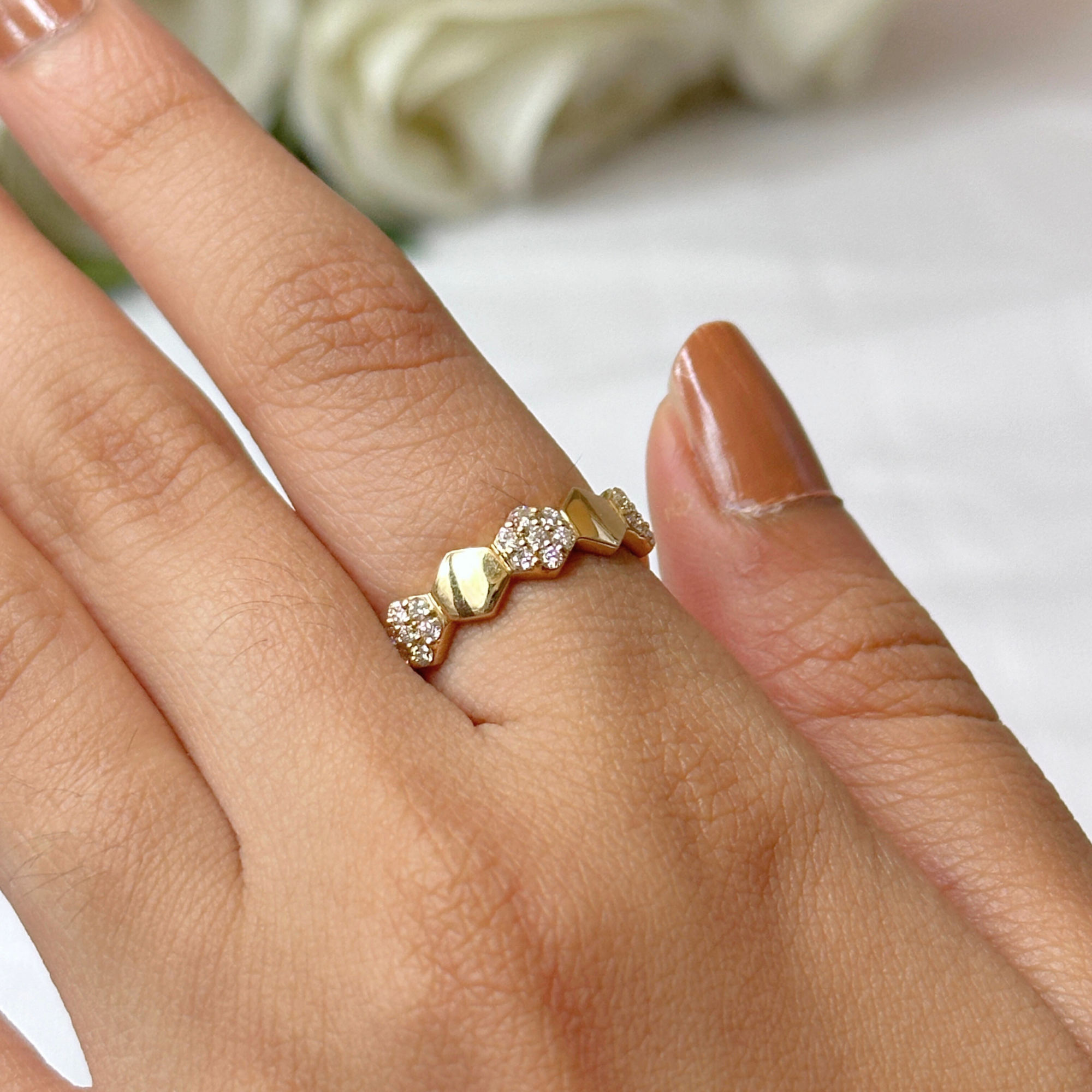 Stepping Diamond Ring