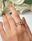 Multi Hexagon Diamond Ring