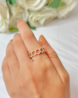 Multi Hexagon Diamond Ring