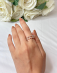 Multi Hexagon Diamond Ring