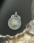 360 Rotating Silver 925 Men's Pendant