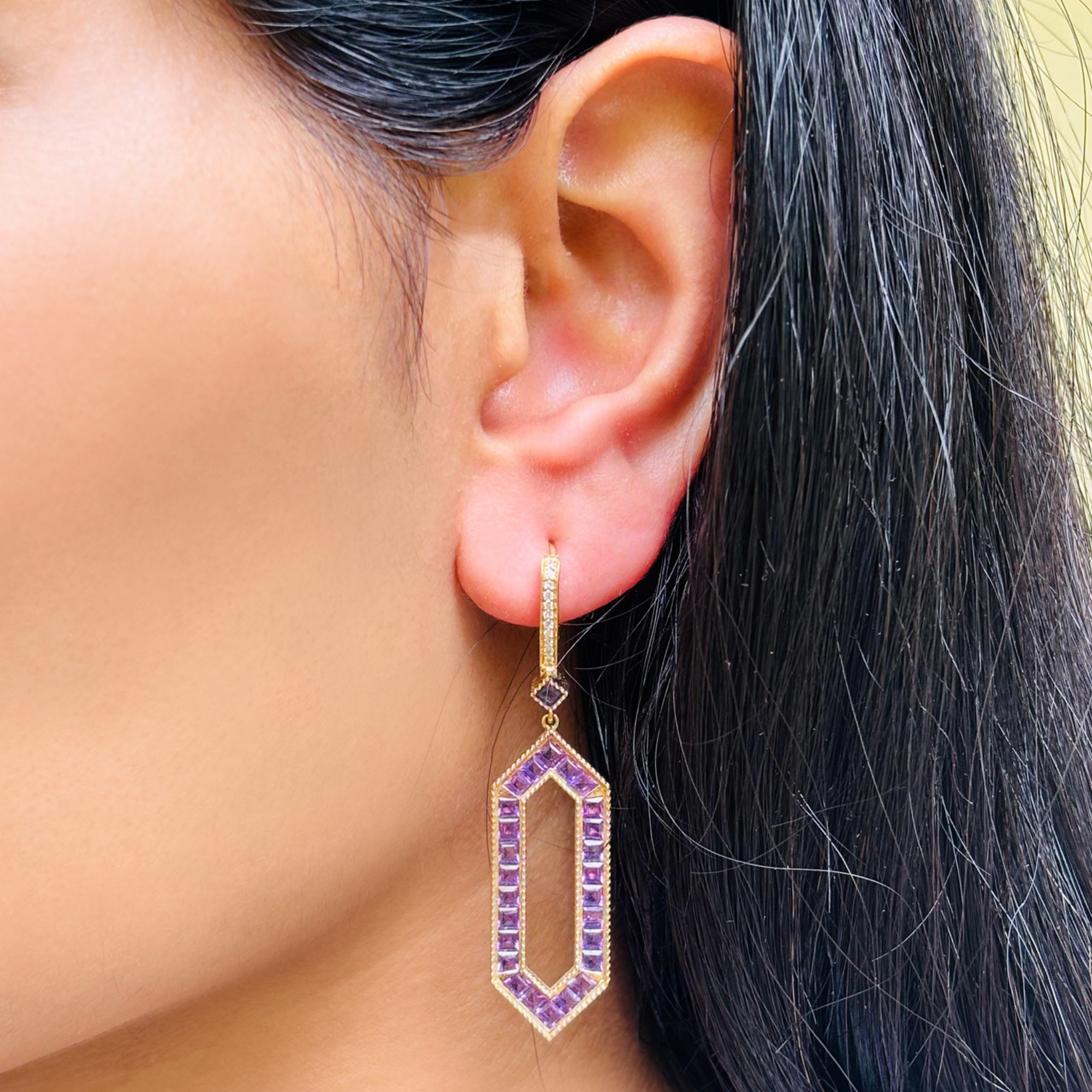 Naru Amethyst Earrings