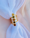 Reyna Tourmaline 18K Gold Plated Silver 925 Ring