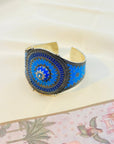 Kapla Enamel Silver 925 Cuff Bangle