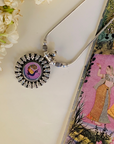 Aabhushan Sangrah Handpainted Miniature Art Silver 925 Necklace