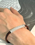 Zale Men's Zircon Silver 925 Bracelet