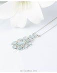blue necklace