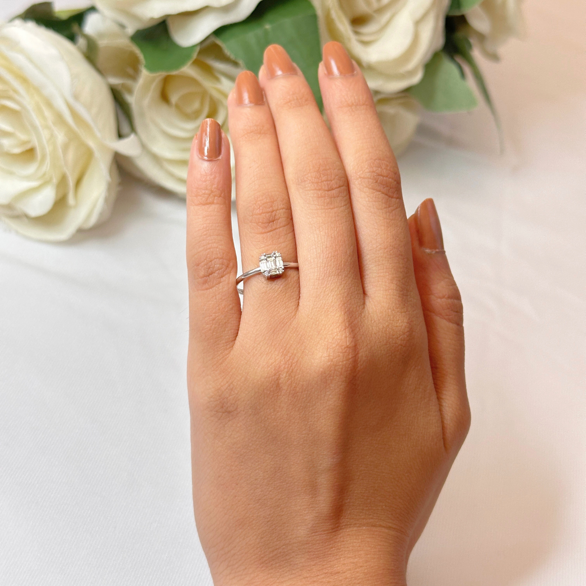 Diamond White Gold Ring