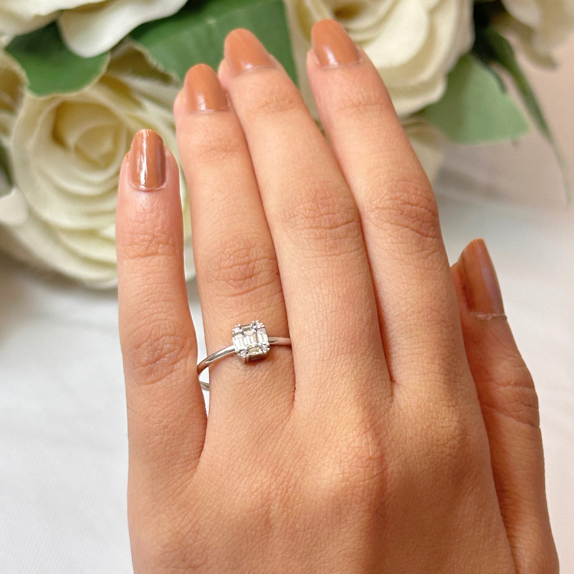 Diamond White Gold Ring