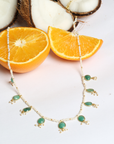 Oyel Colorstone 18K Gold Plated Silver 925 Necklace
