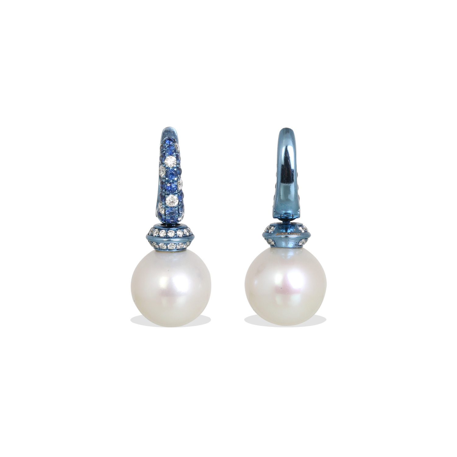 Riri Pearl & Sapphire Earrings