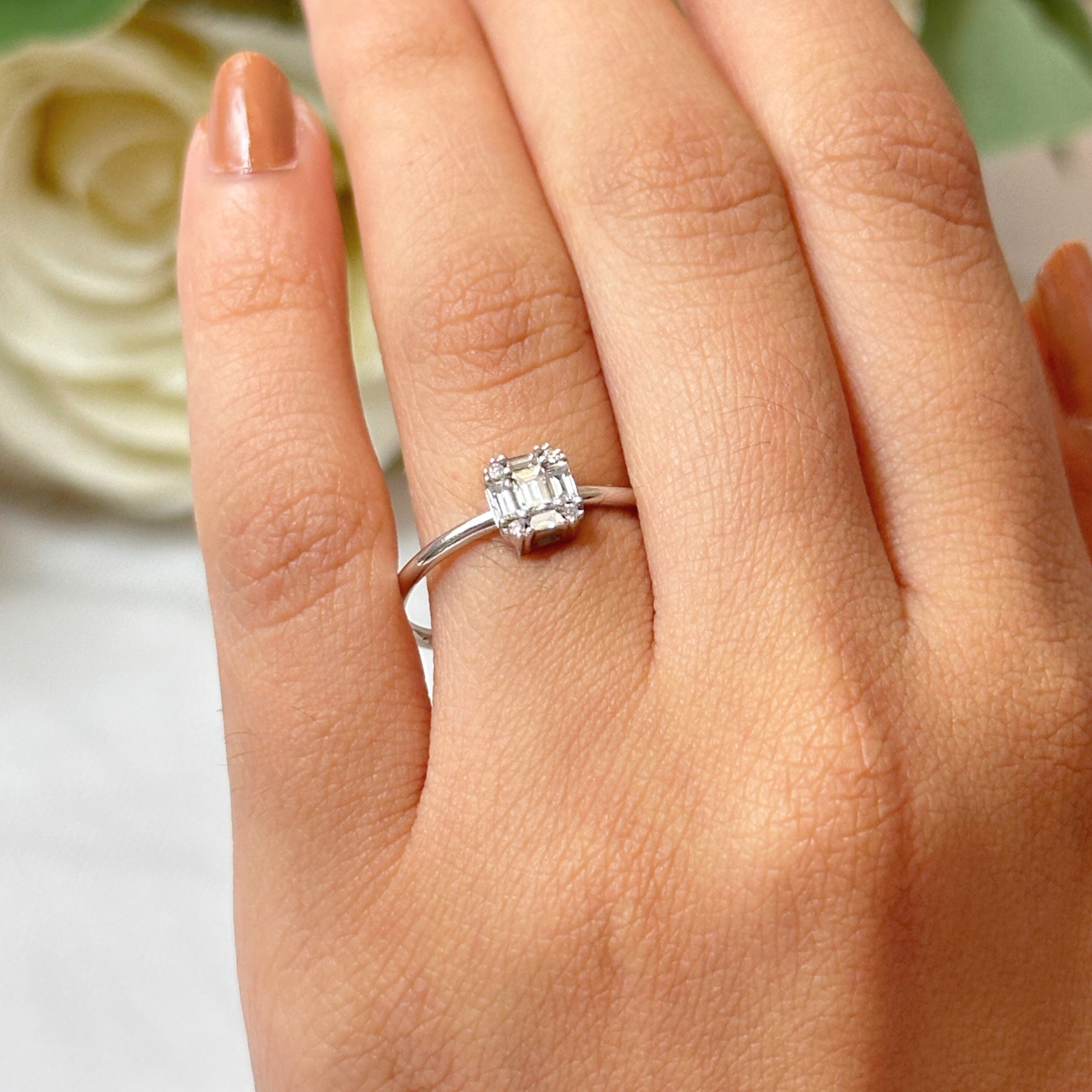 Diamond White Gold Ring