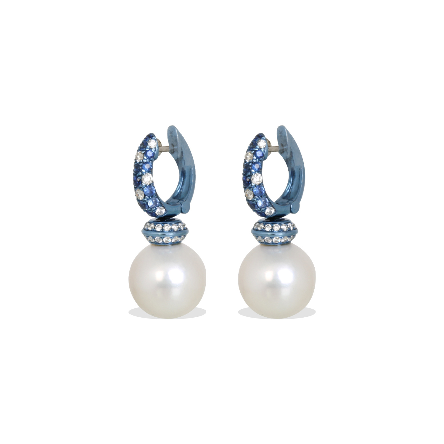 Riri Pearl & Sapphire Earrings