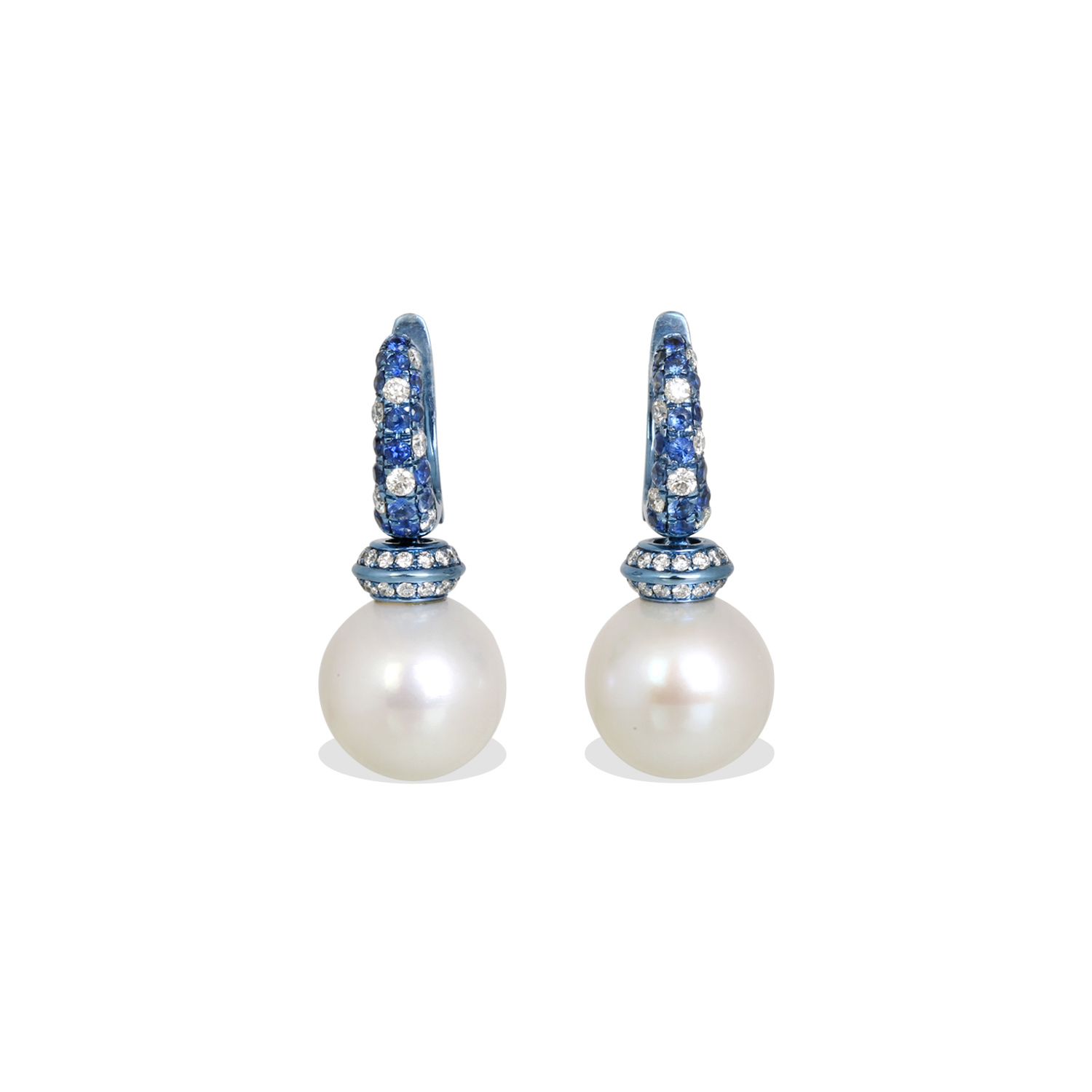 Riri Pearl & Sapphire Earrings