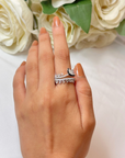 Spiral Diamond Ring