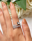 Spiral Diamond Ring