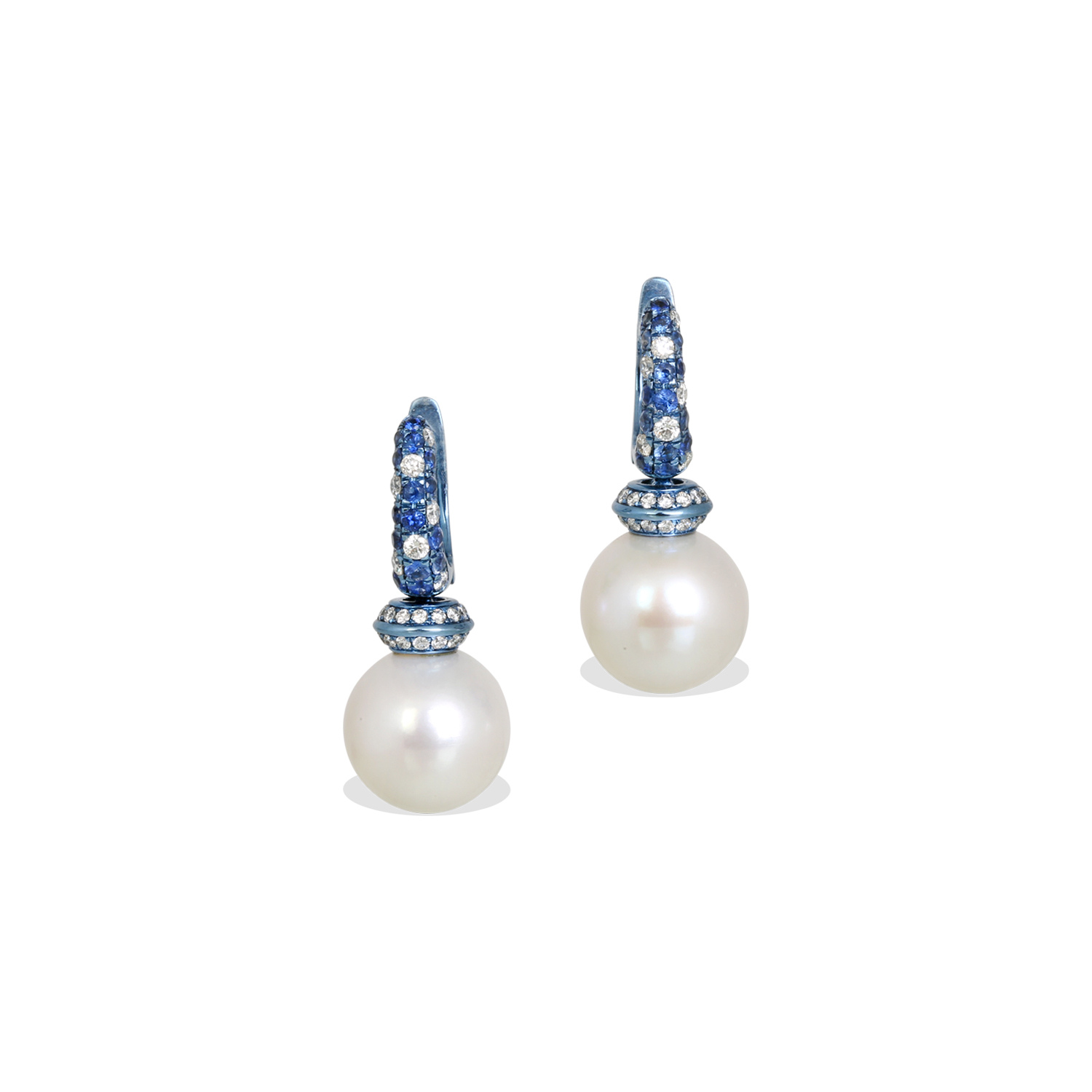 Riri Pearl & Sapphire Earrings
