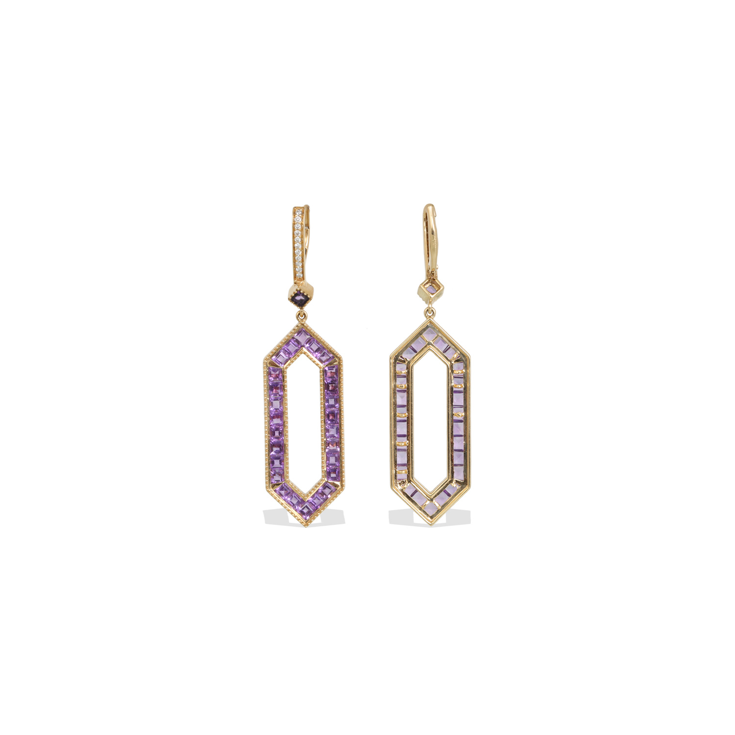 Naru Amethyst Earrings