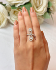 Two Pear Shape Diamond Ring