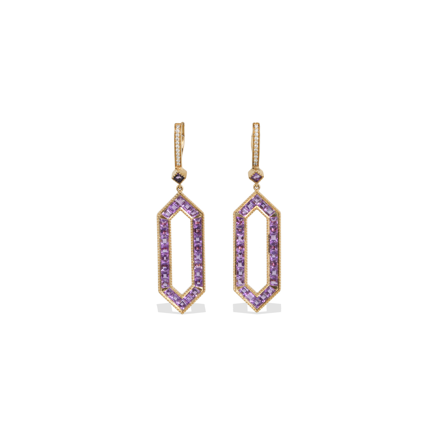 Naru Amethyst Earrings