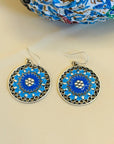 Vamsi Enamel Silver 925 Earrings