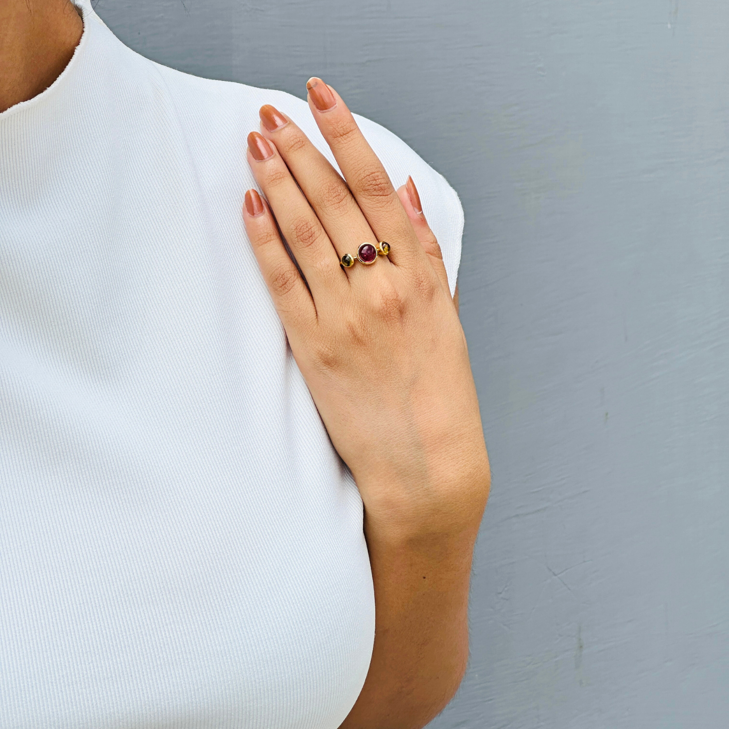 Tourmaline 18K Gold Ring