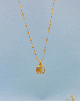 Gilded Rutile 18k Gold Plated Silver 925 Pendant
