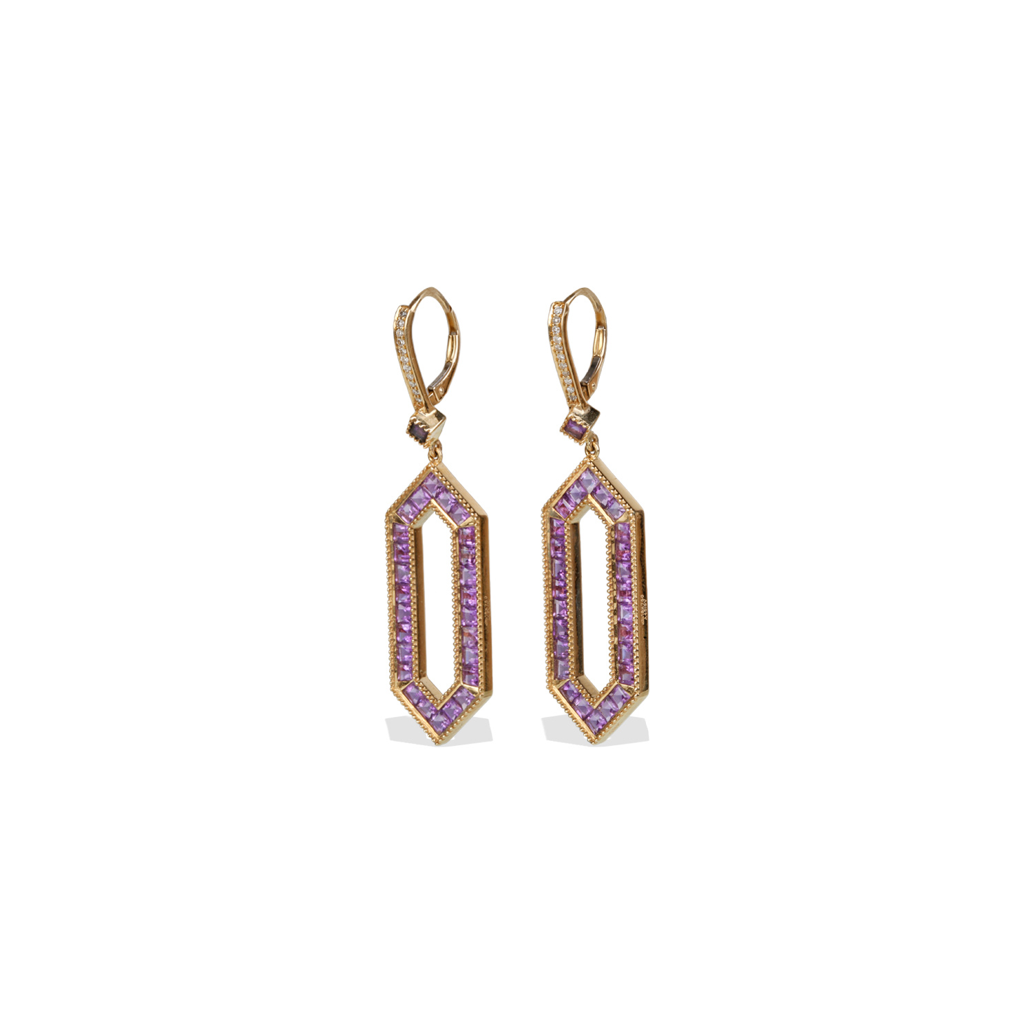 Naru Amethyst Earrings