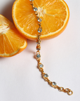 Clik Aquamarine 18K Gold Plated Silver 925 Bracelet