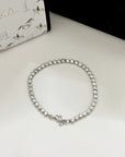 Brandt Men's Silver 92.5 Bling Bracelet