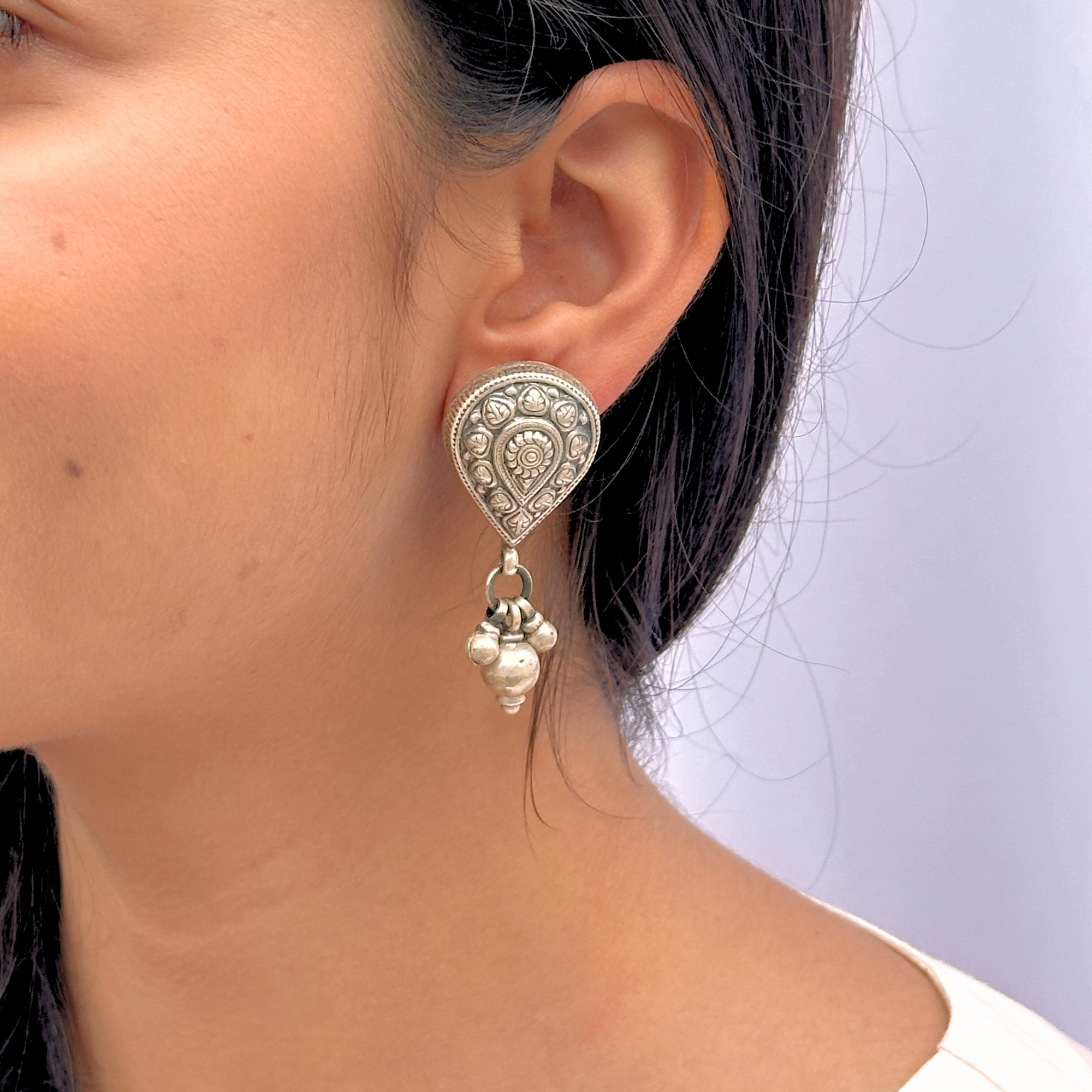 Saawan Traditional Silver 925 Earrings