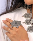 Ghungru Traditional Round Silver 925 Ring