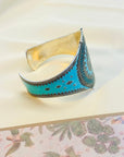 Kapla Enamel Silver 925 Cuff Bangle